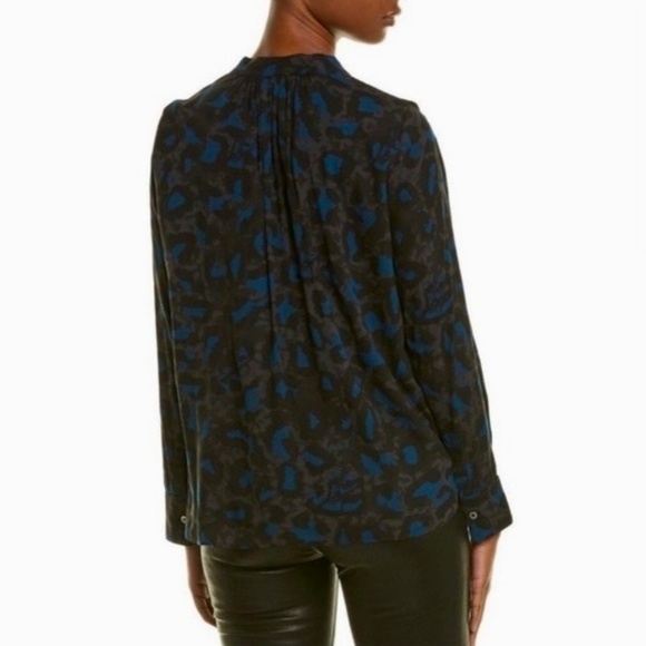 ZADIG & VOLTAIRE Tink Tunic Top Leopard Guitar Print Animal Cheetah Small - Picture 7 of 12